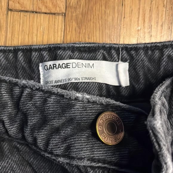 black denim straight leg jeans - Picture 2 of 2